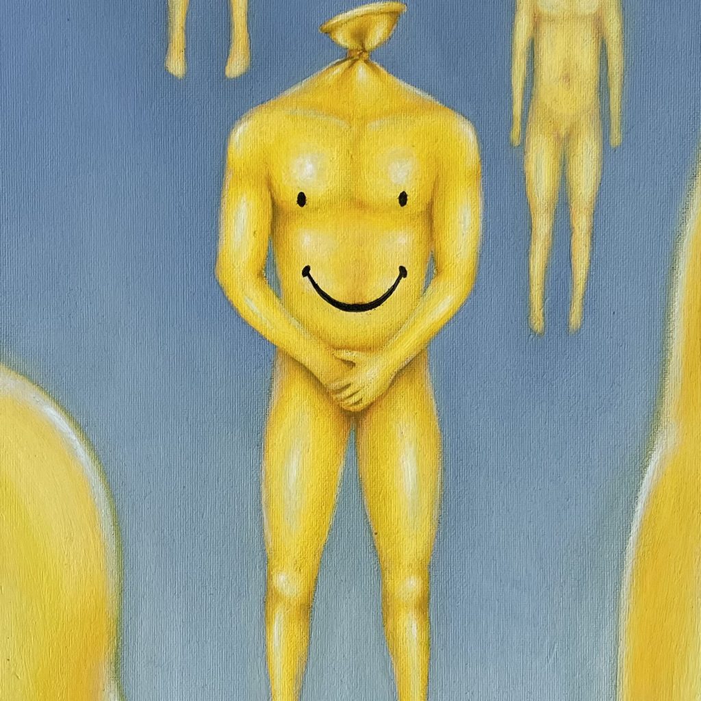 Comme des ballons jaunes
2023 oil on canvas 38x26 cm