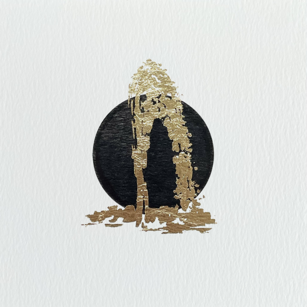 Jet d'or - Genève (limited edition)
Ink and gold leaf on paper
20x20cm
