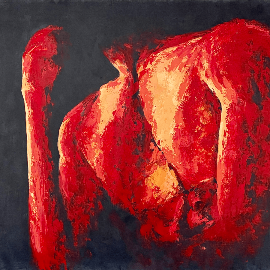 Silent Blues (The Thinker)
2022 oil on canvas 95x140 cm